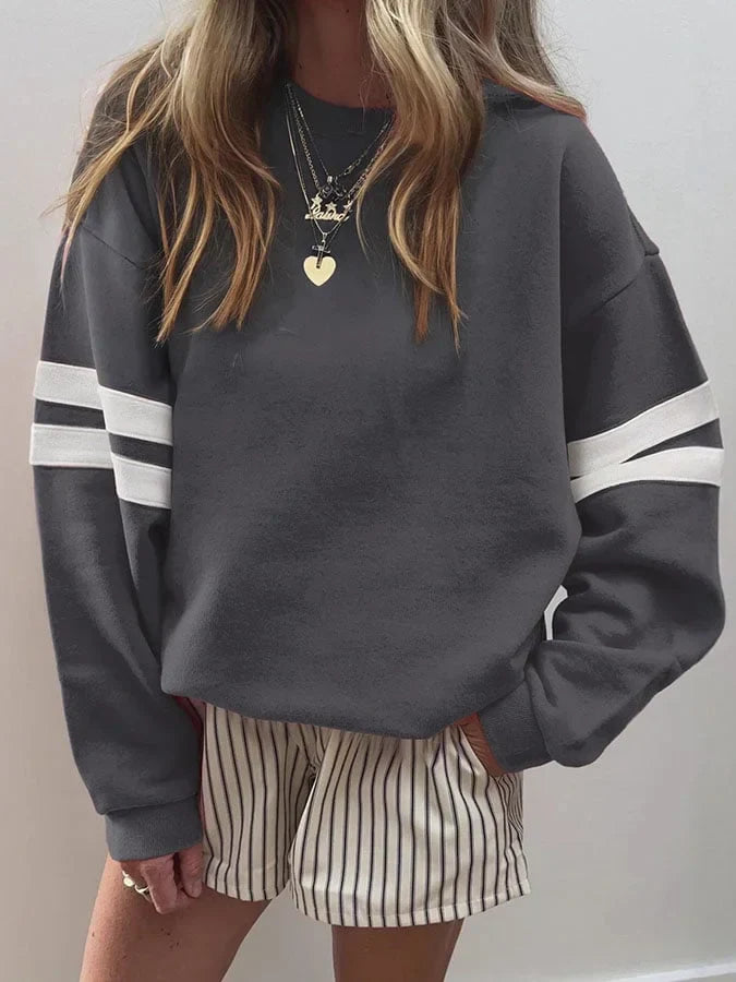 Lexi - Sweat-shirt rayé décontracté