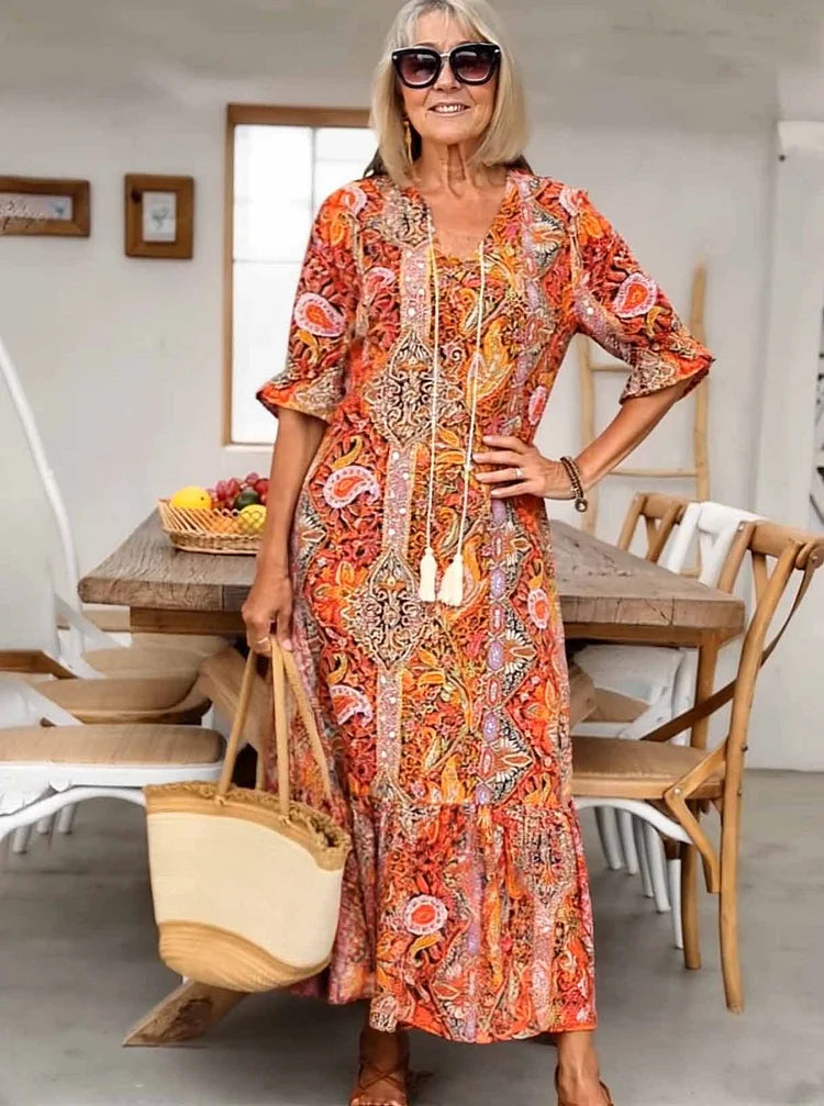 Karen - Robe longue de rêve bohème