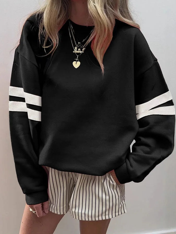Lexi - Sweat-shirt rayé décontracté