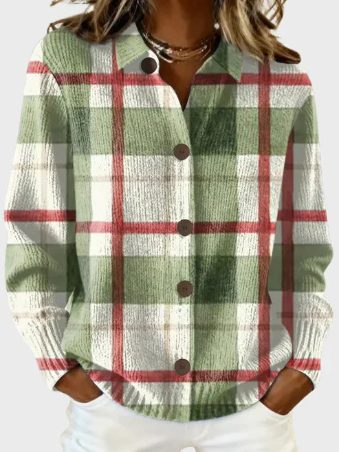 Taylor - Cardigan à carreaux rétro