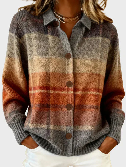 Taylor - Cardigan à carreaux rétro