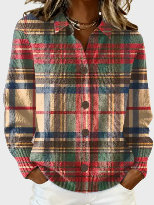 Taylor - Cardigan à carreaux rétro