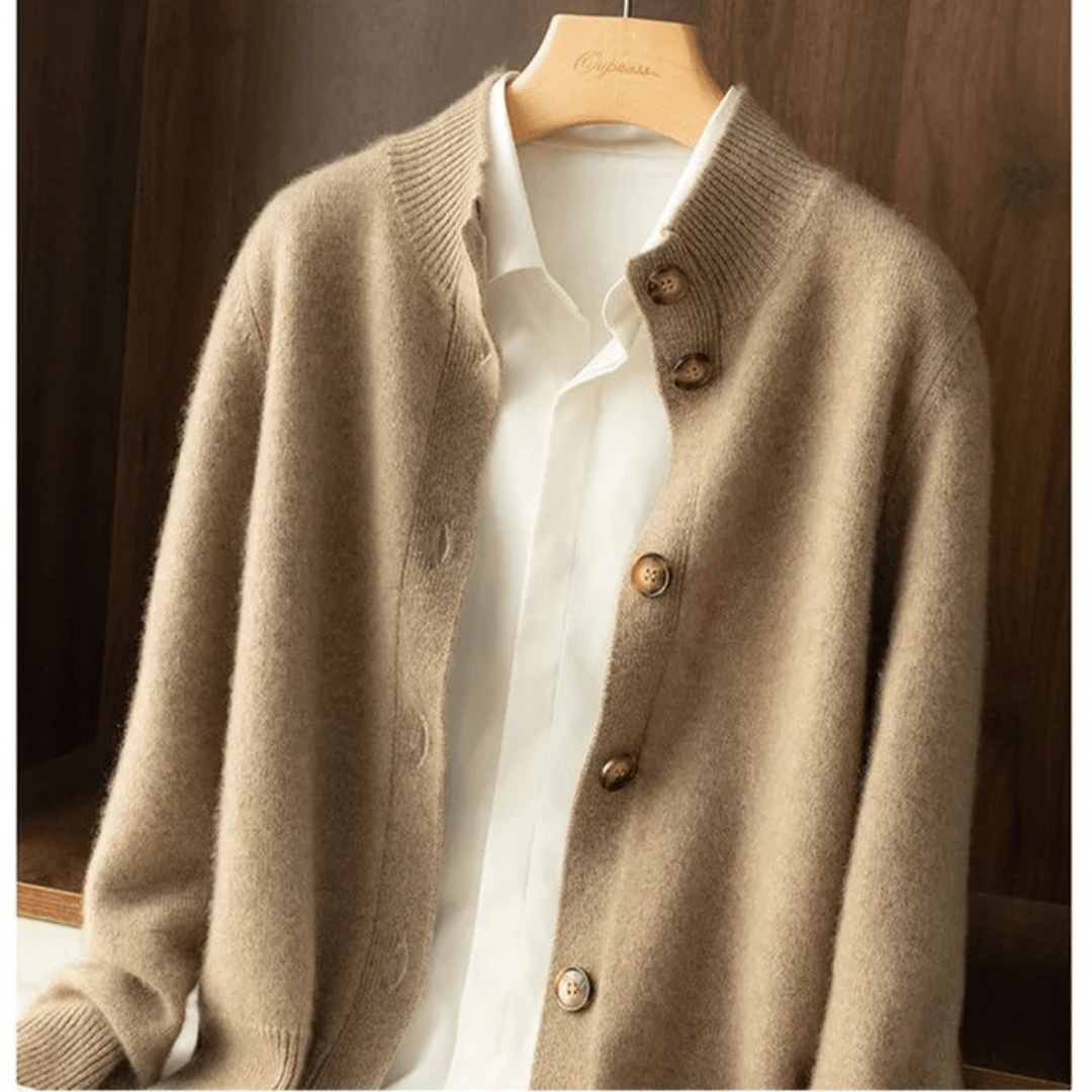 Celeste - Cardigan chic à col montant