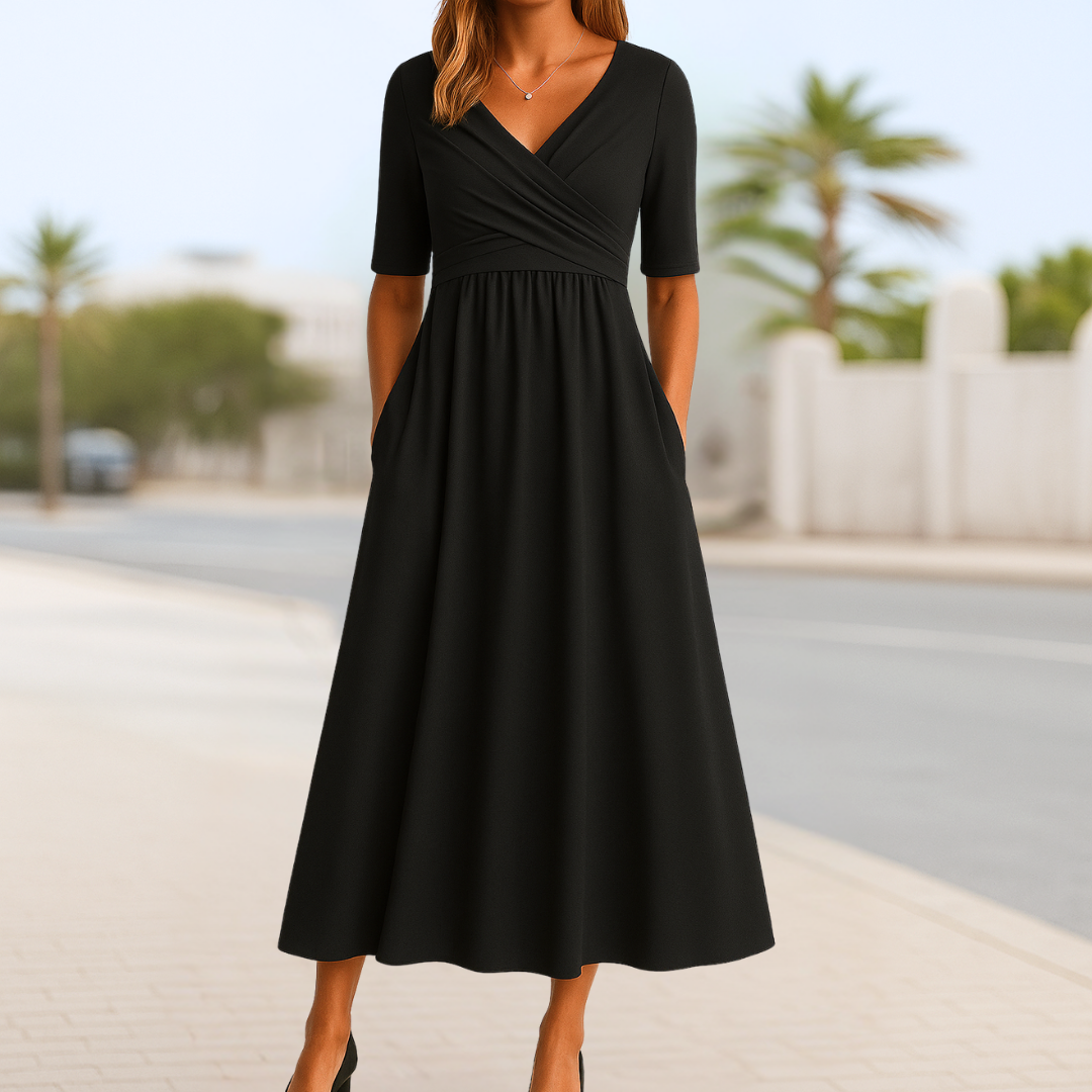 Jasmine - Robe mi-longue élégante