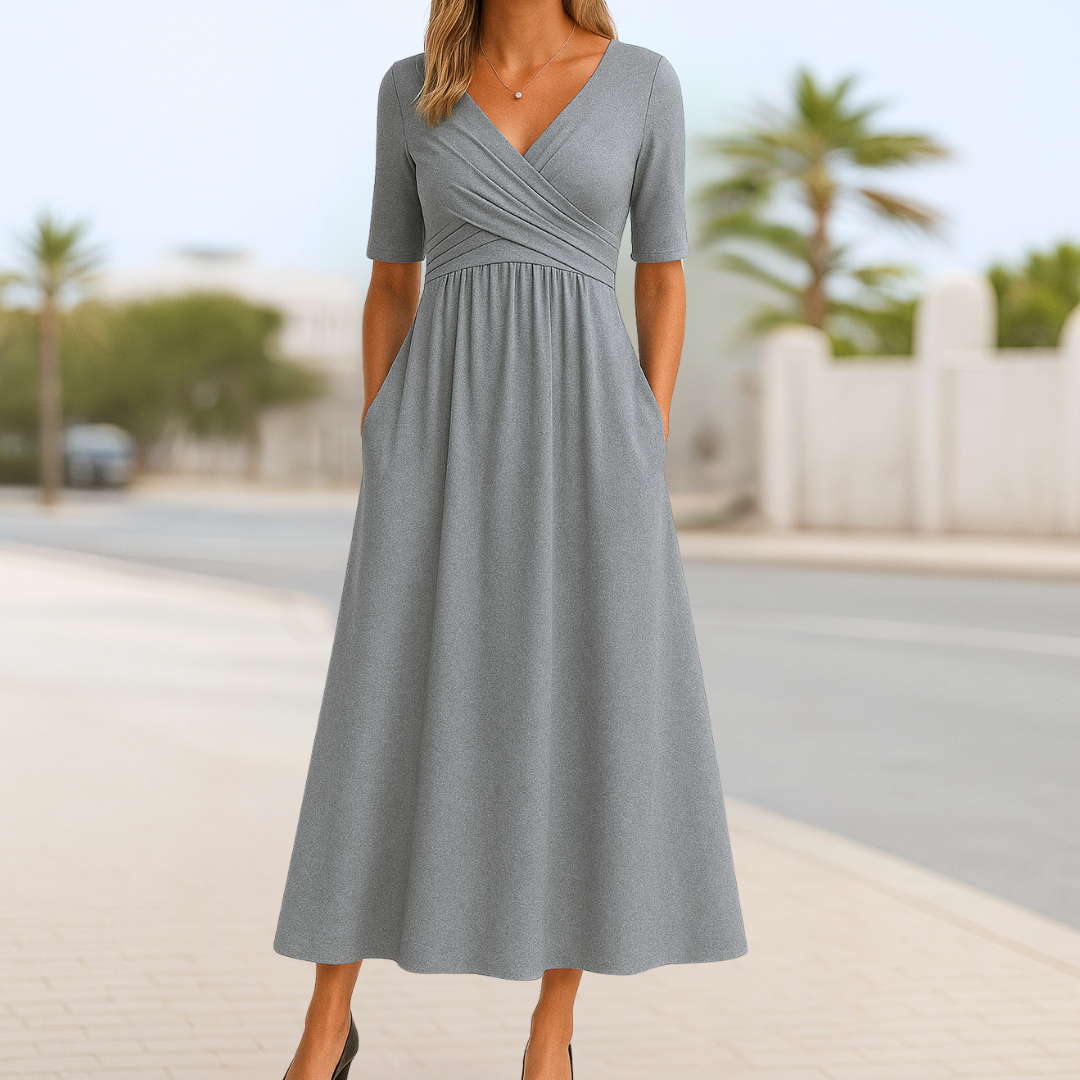 Jasmine - Robe mi-longue élégante
