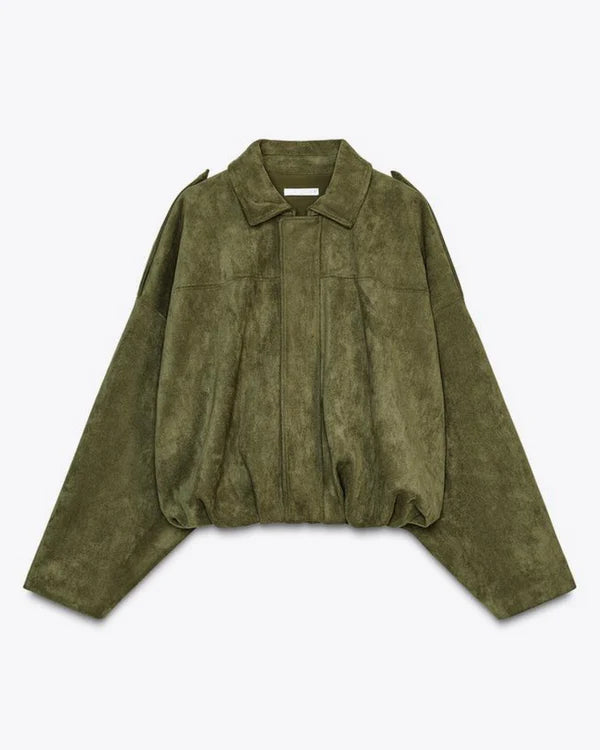 ADA - Veste bomber en simili daim