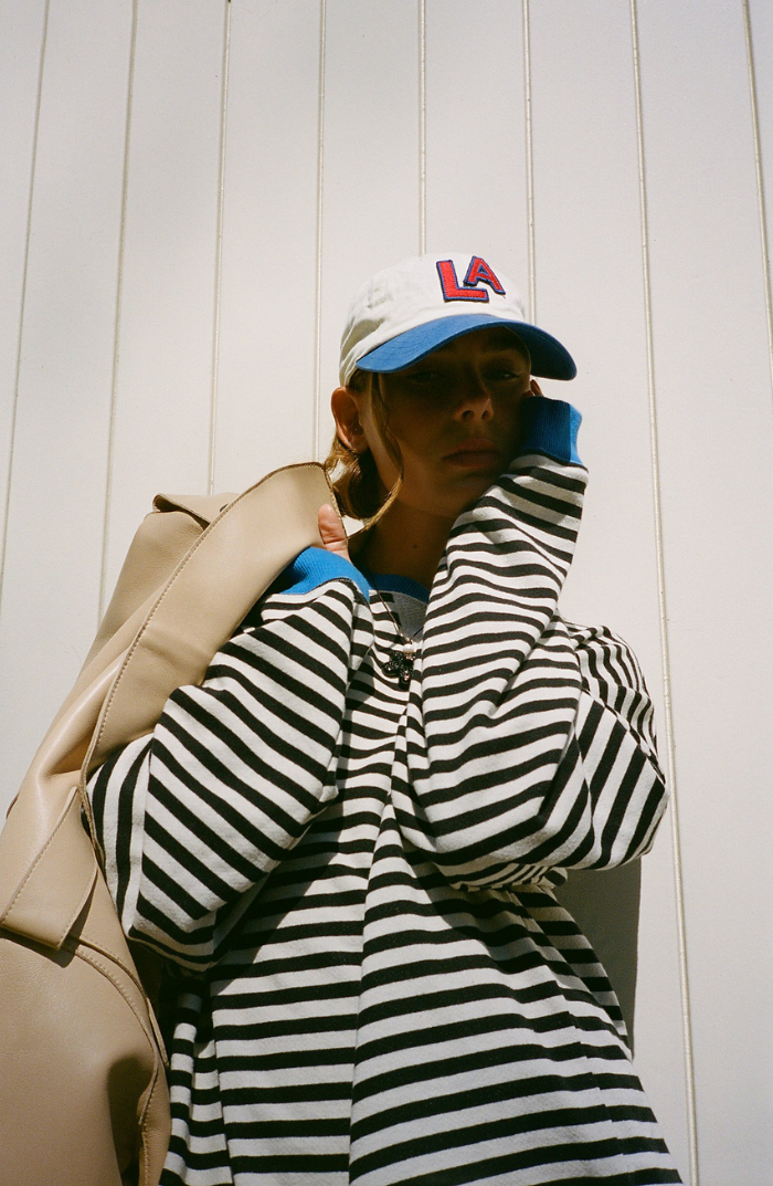 LINDA - Pull oversize à rayures