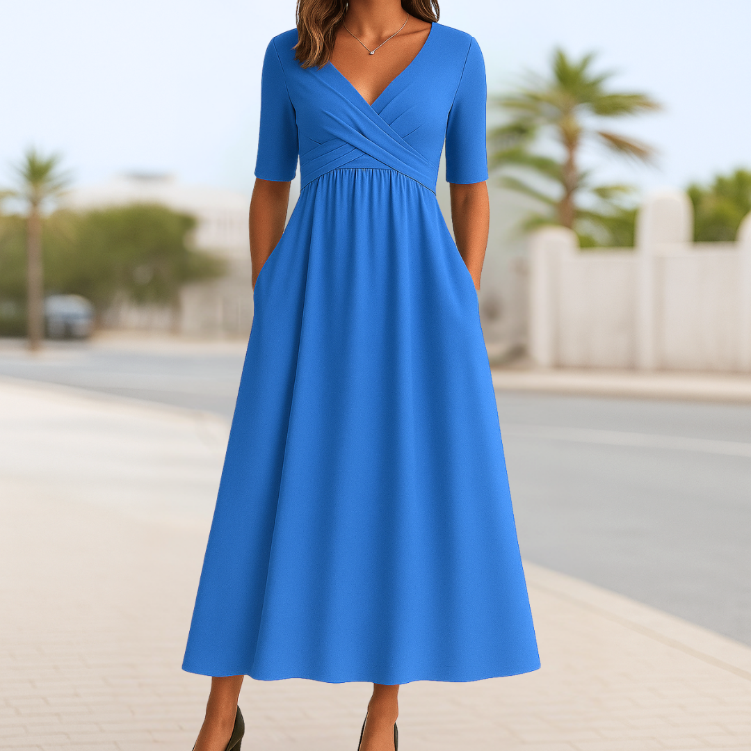 Jasmine - Robe mi-longue élégante