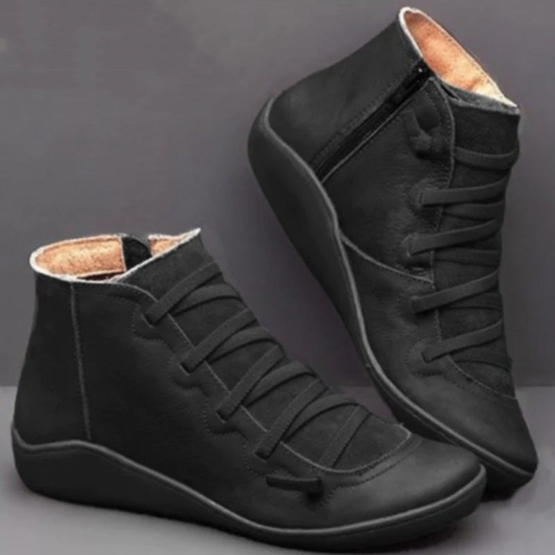 Wenora - Baskets montantes en dentelle zippée