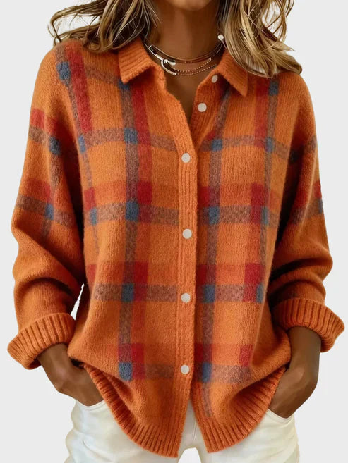 Taylor - Cardigan à carreaux rétro