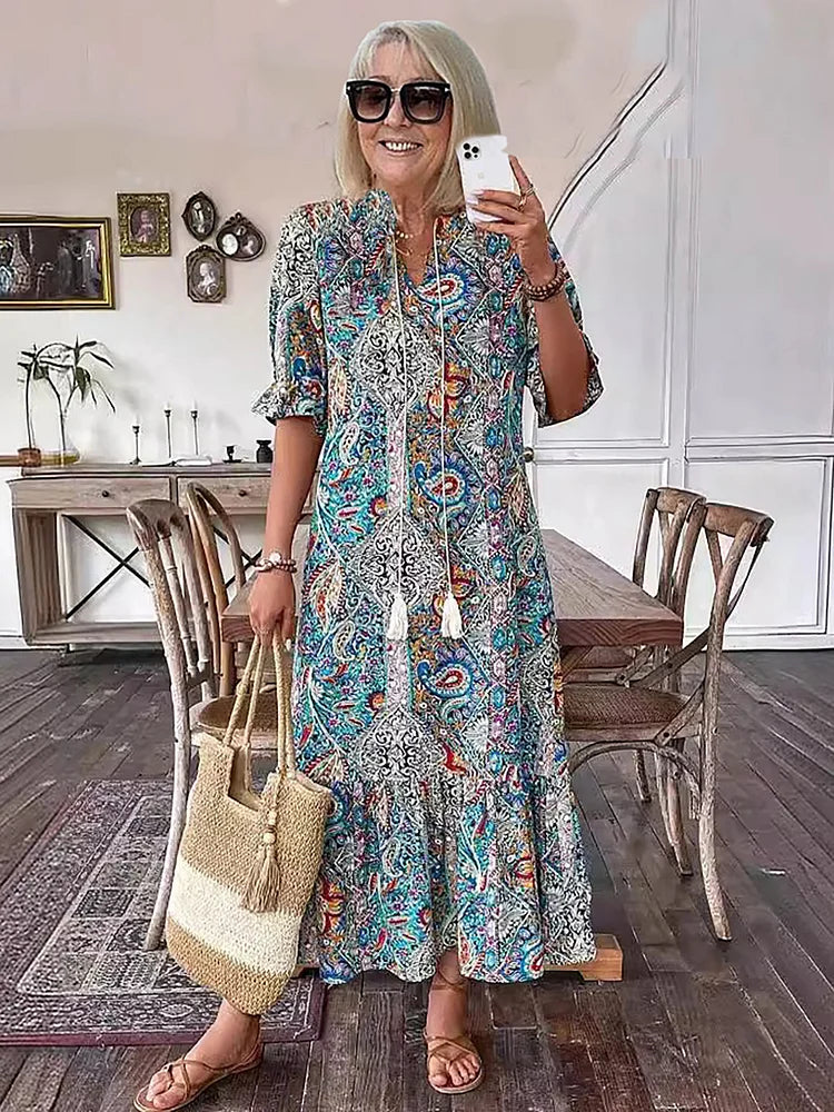 Karen - Robe longue de rêve bohème