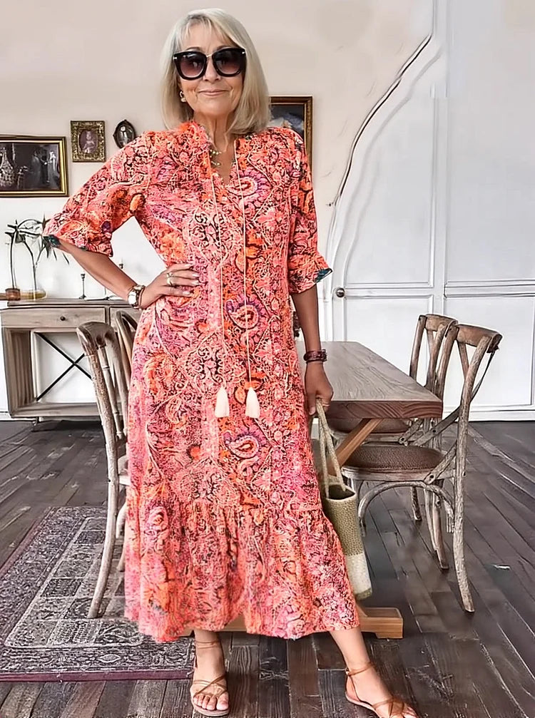 Karen - Robe longue de rêve bohème