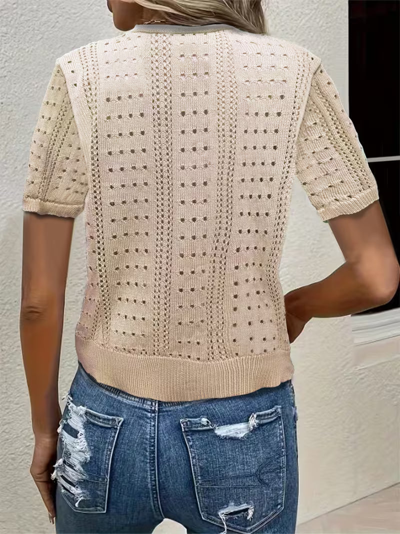 Nevaeh - Cardigan en tricot aéré