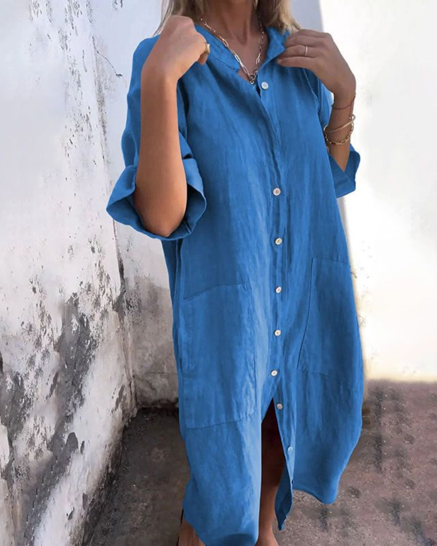 Camille - Robe chemise surdimensionnée