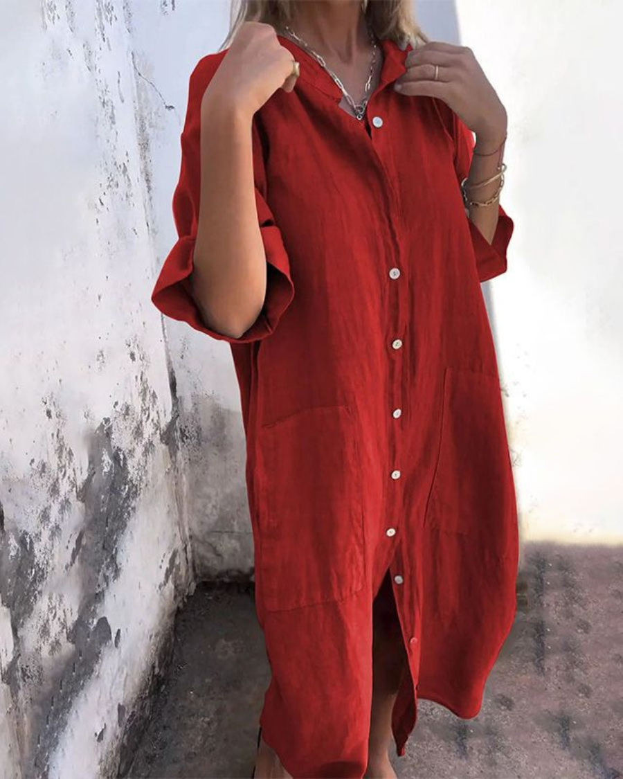 Camille - Robe chemise surdimensionnée