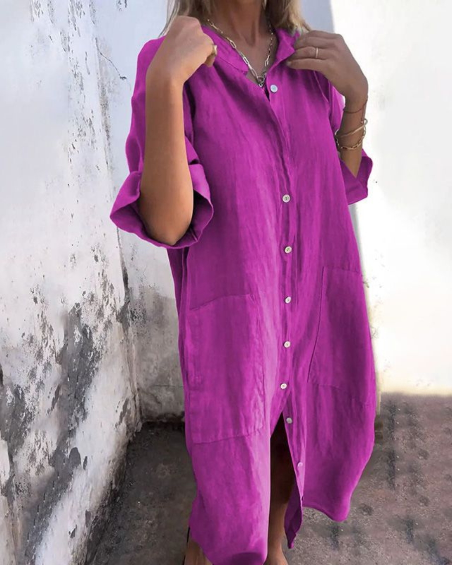Camille - Robe chemise surdimensionnée