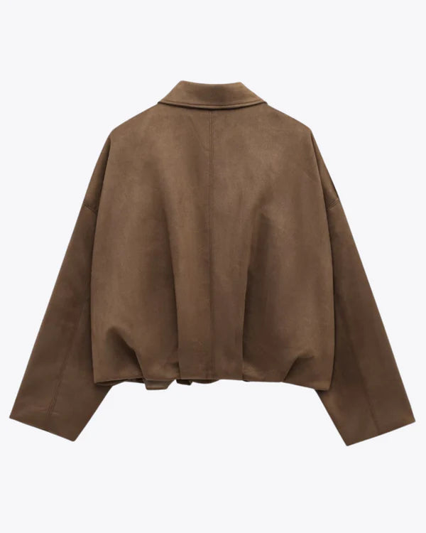 ADA - Veste bomber en simili daim