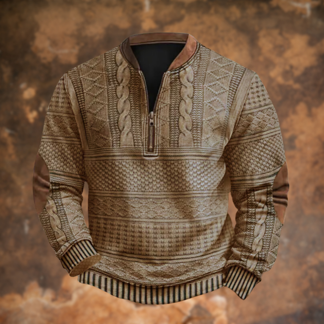 Ford - Pull texturé à demi-zip