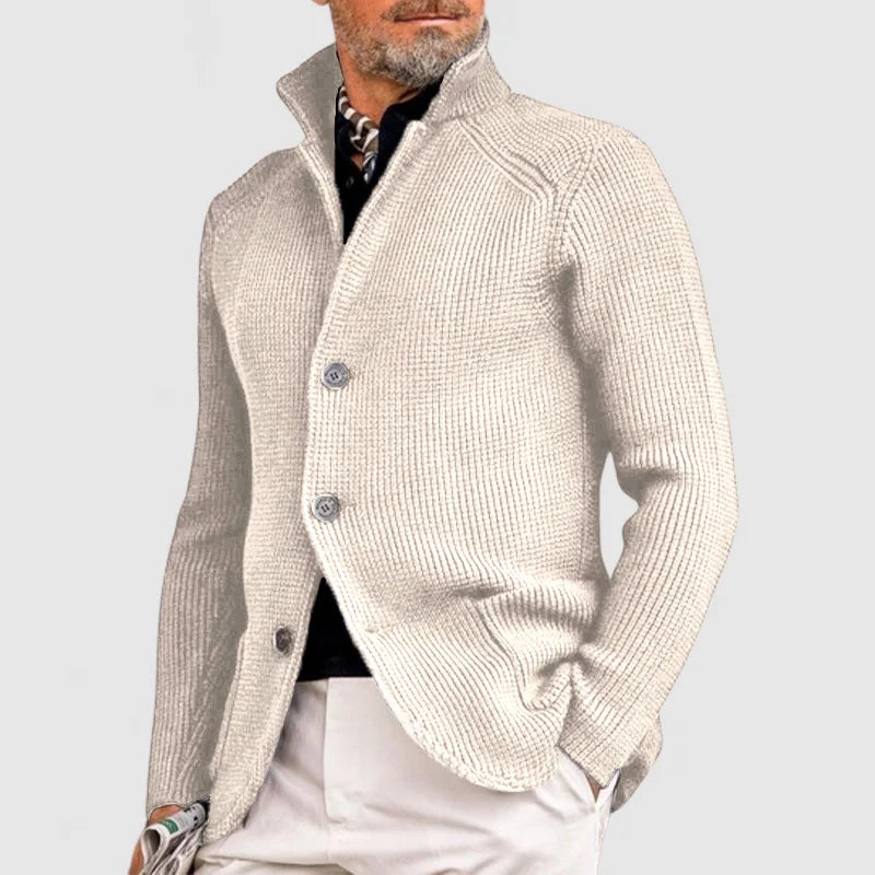 EDDIE - Cardigan à boutons en maille intemporel