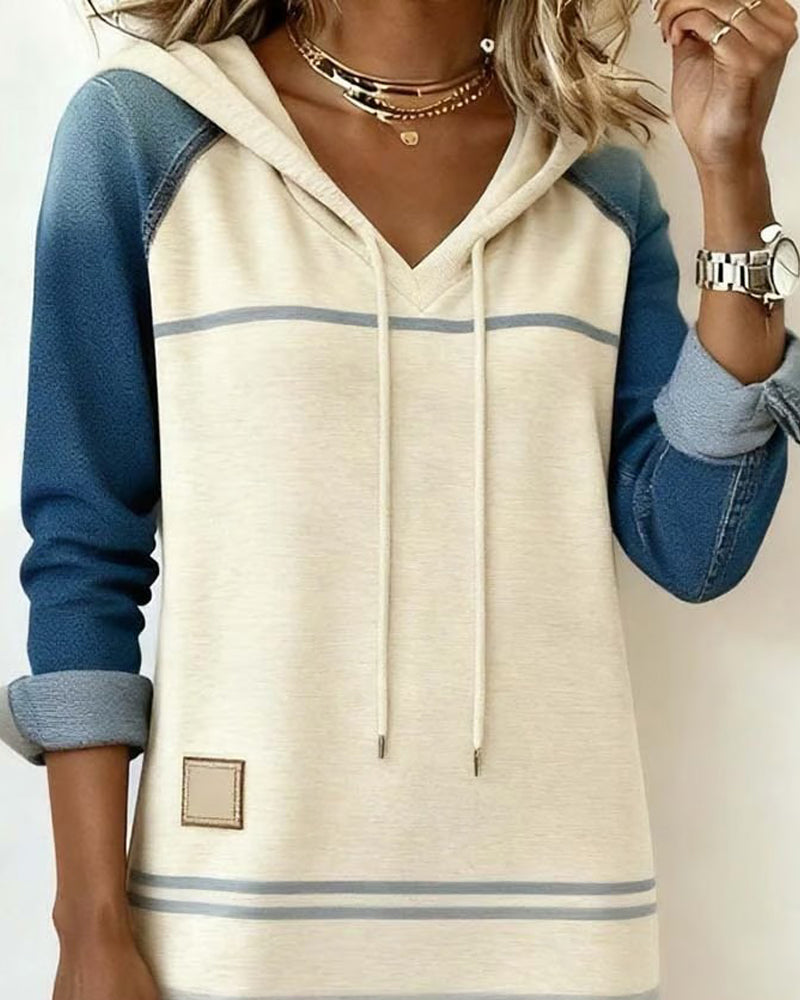 Ceralyn - Robe patchwork à capuche