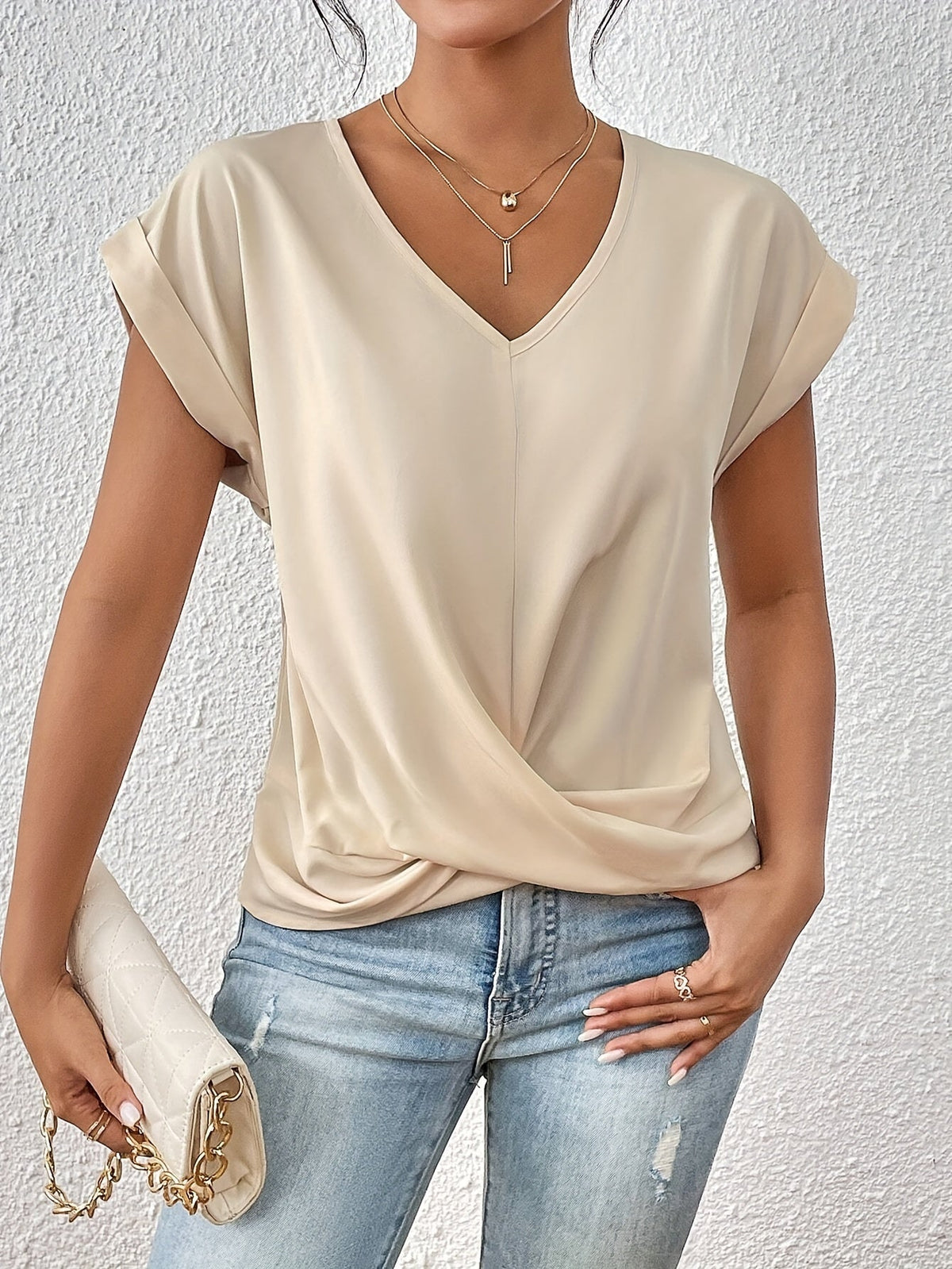 Cleo - T-shirt à encolure en cœur