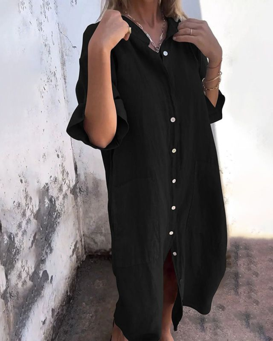 Camille - Robe chemise surdimensionnée