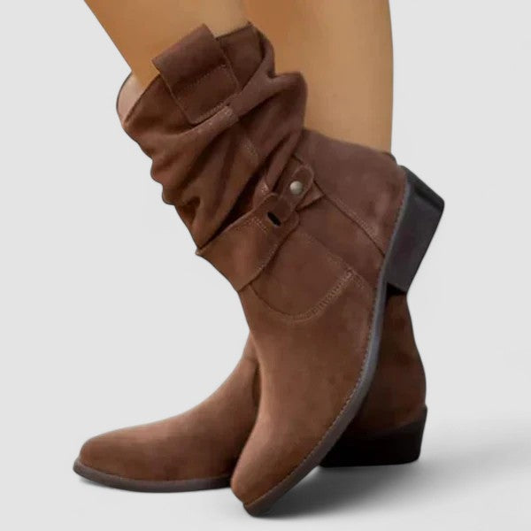 Delphine - Bottines orthopédiques en daim