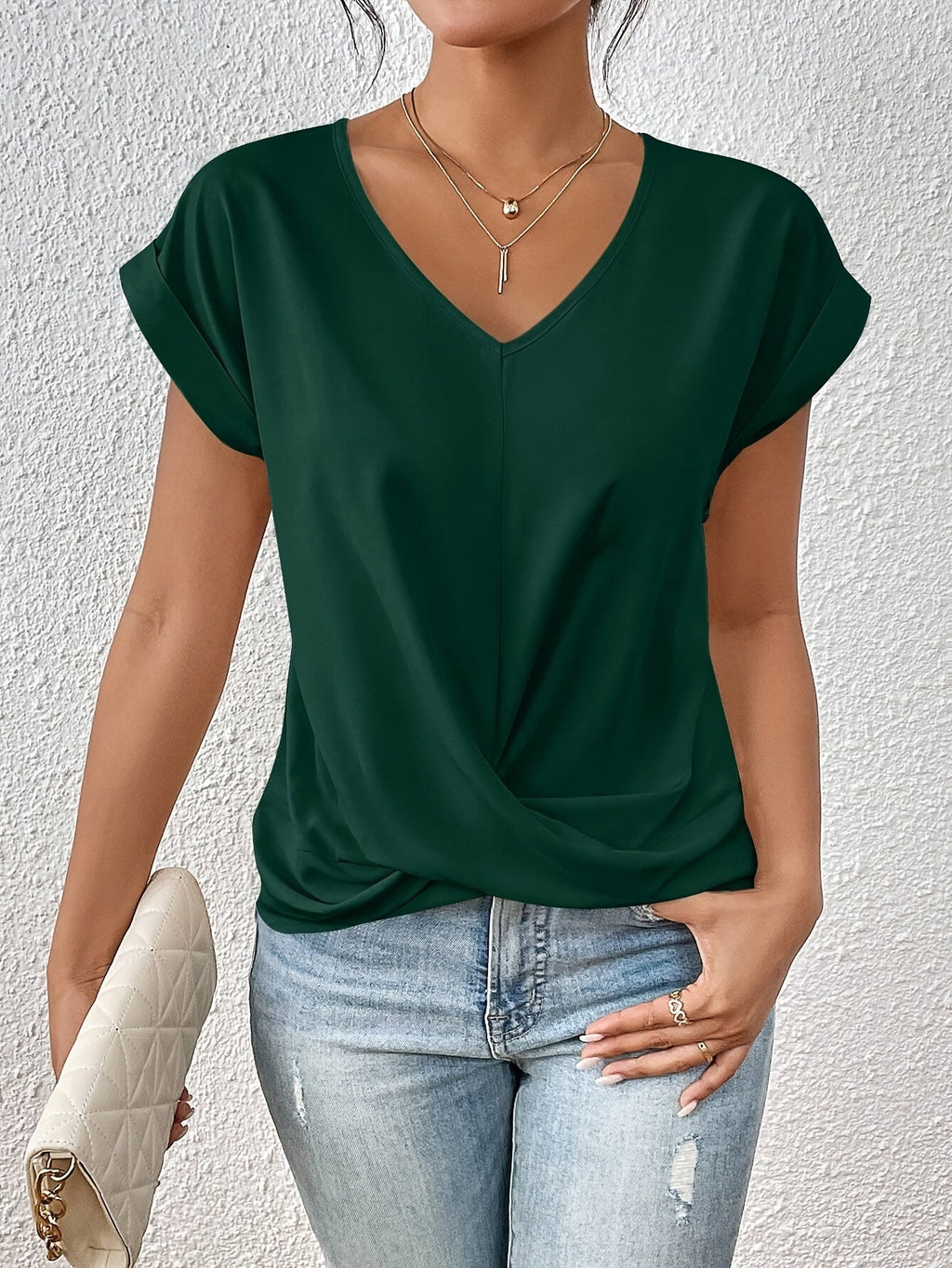 Cleo - T-shirt à encolure en cœur
