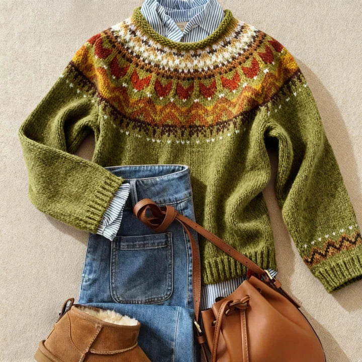 Ardent - Pull en tricot vintage