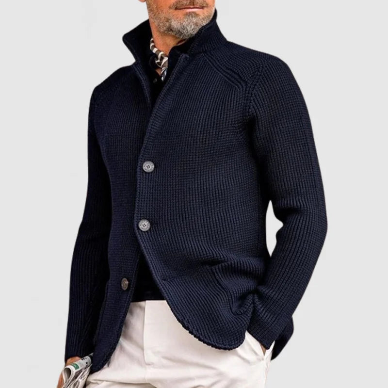EDDIE - Cardigan à boutons en maille intemporel