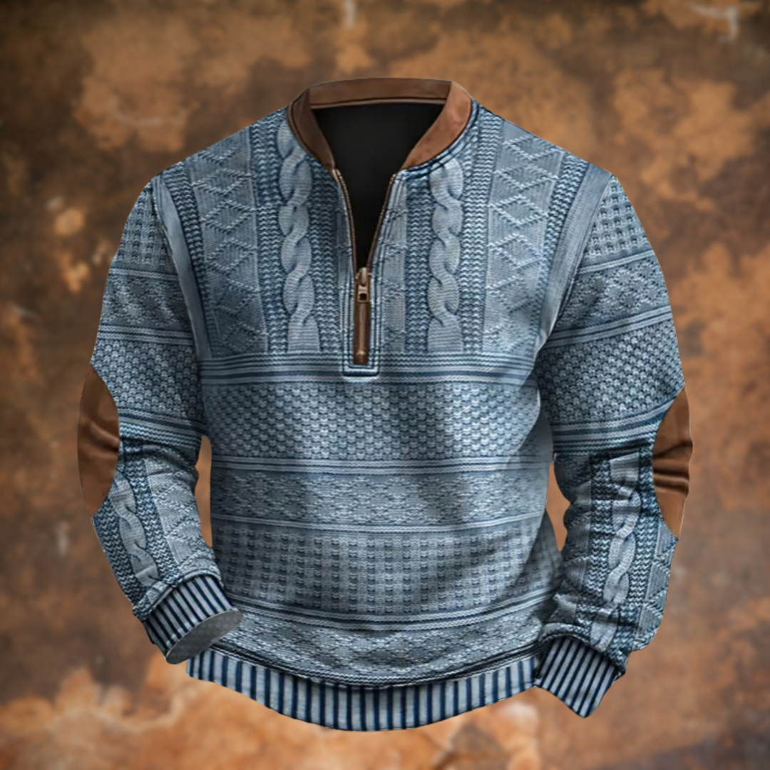 Ford - Pull texturé à demi-zip