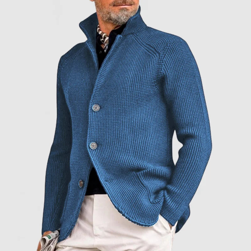 EDDIE - Cardigan à boutons en maille intemporel