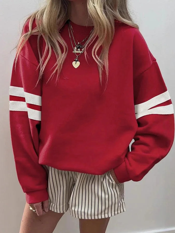 Lexi - Sweat-shirt rayé décontracté