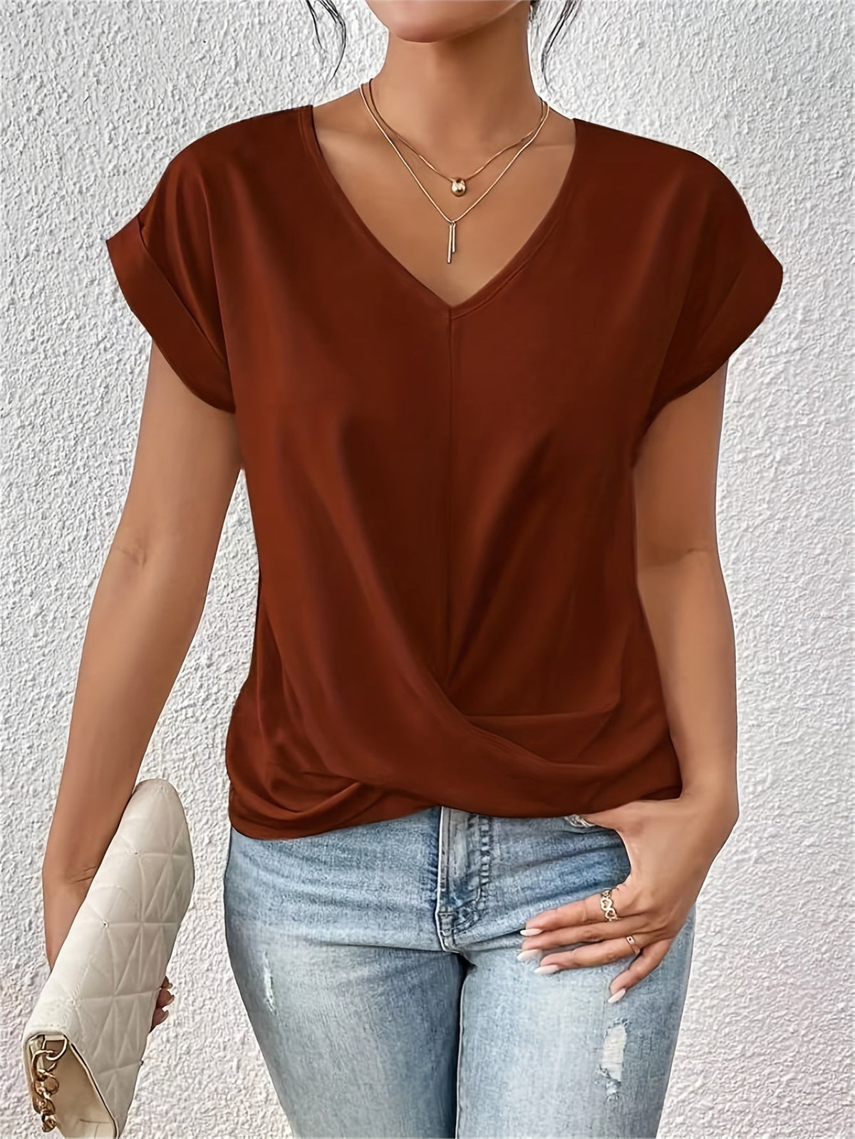 Cleo - T-shirt à encolure en cœur