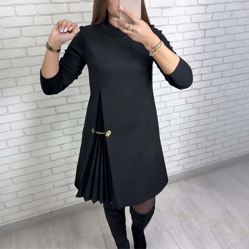 Ophelie - Robe plissée asymétrique