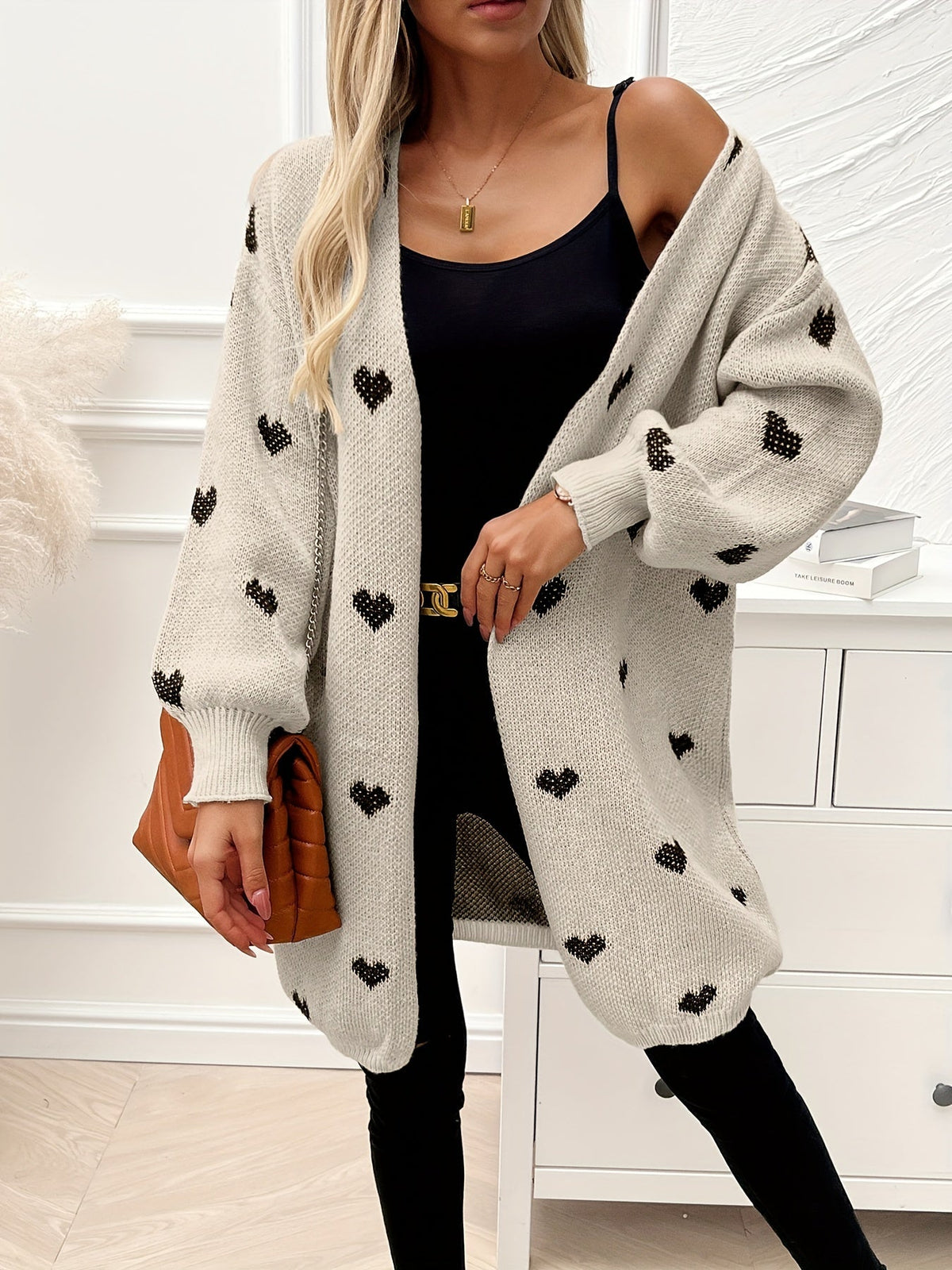 Noretta - Cardigan en tricot à cœur