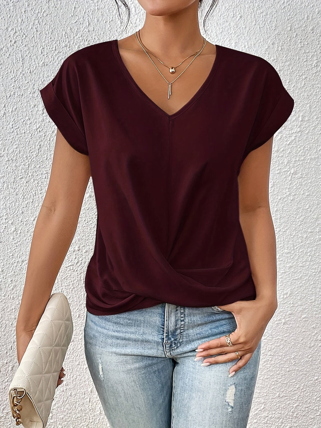 Cleo - T-shirt à encolure en cœur