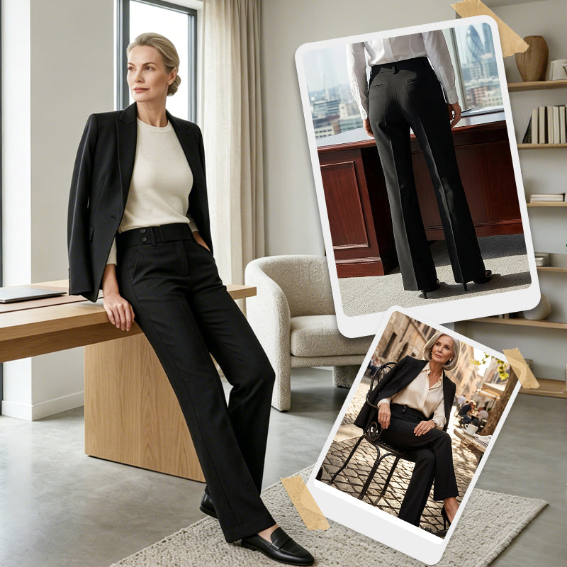 Elowra - Pantalon de costume évasé sur mesure