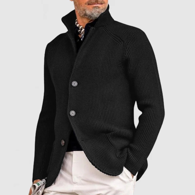 EDDIE - Cardigan à boutons en maille intemporel