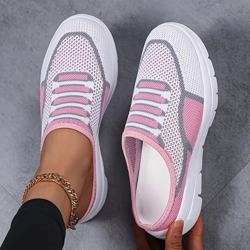 Quenby - Baskets à enfiler en tricot, coupe décontractée
