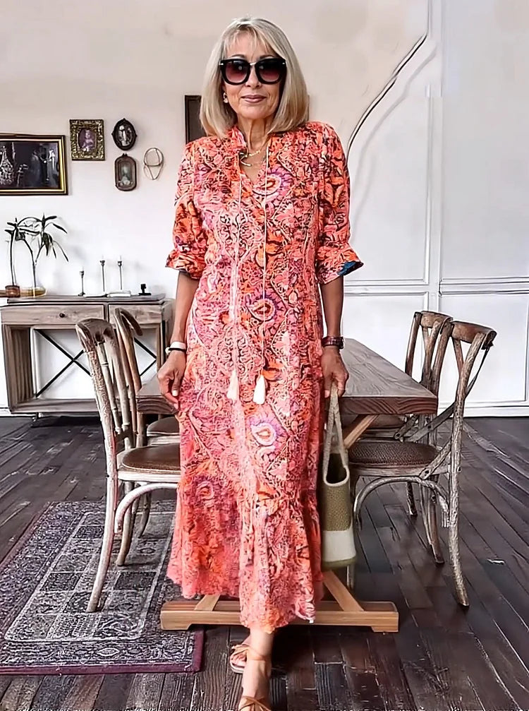 Karen - Robe longue de rêve bohème