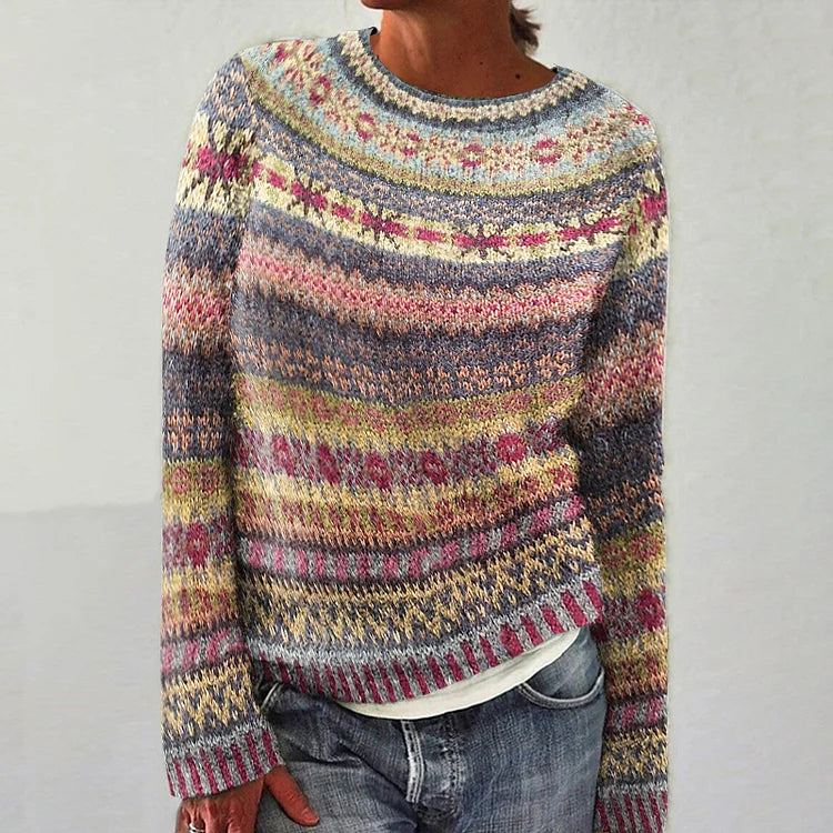 Zoey - Pull en tricot islandais