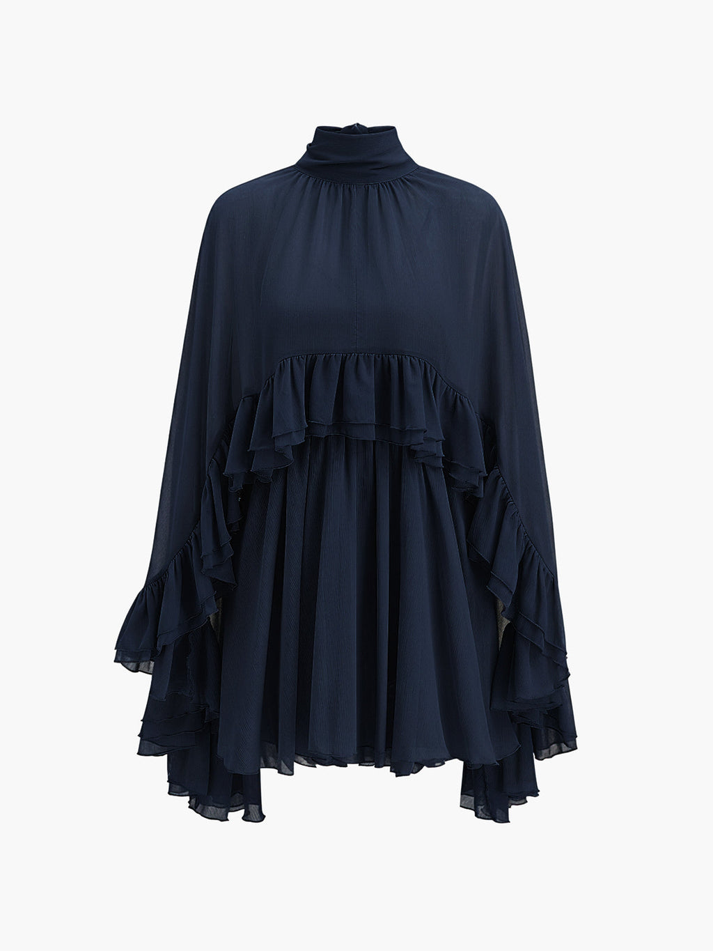 Kim - Robe cape en mousseline