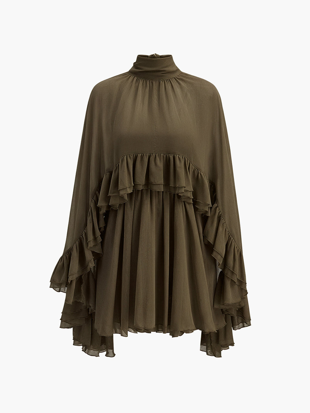 Kim - Robe cape en mousseline
