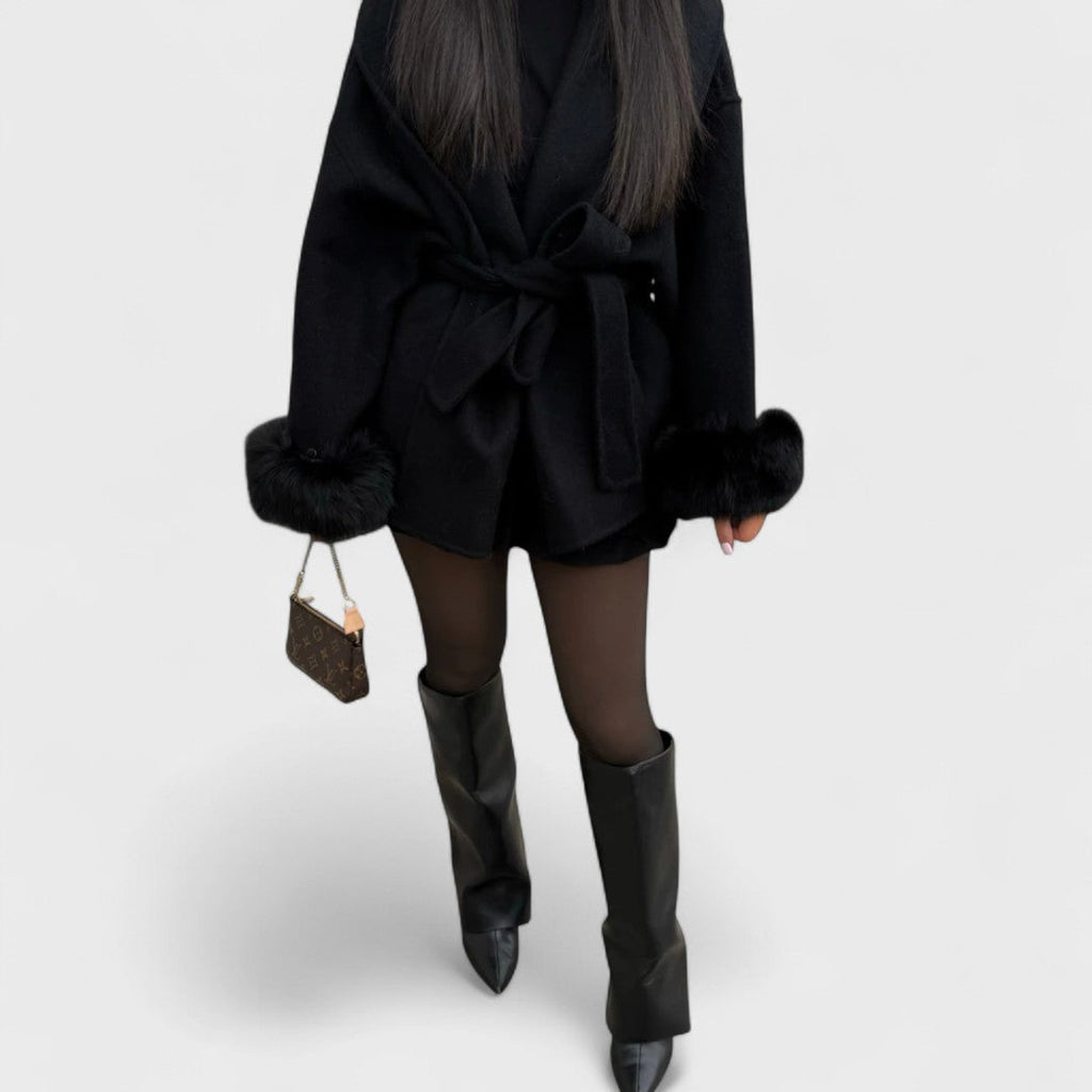 Veronica - Manteau portefeuille en peluche