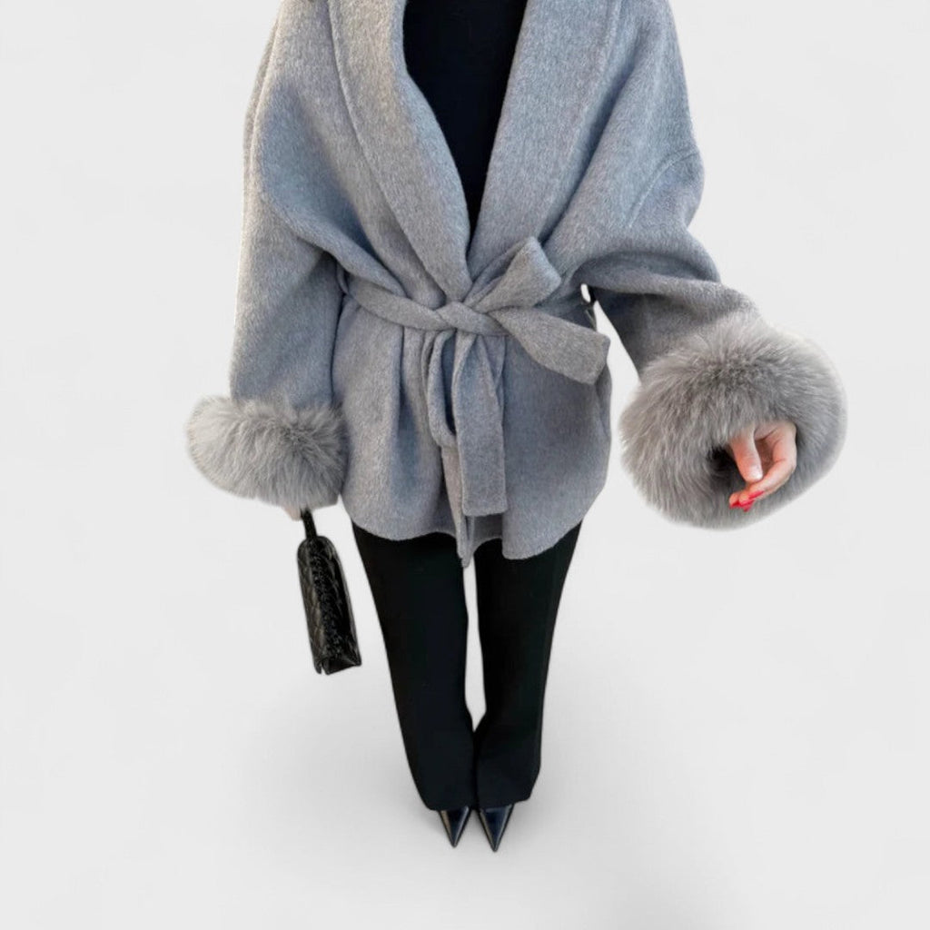 Veronica - Manteau portefeuille en peluche