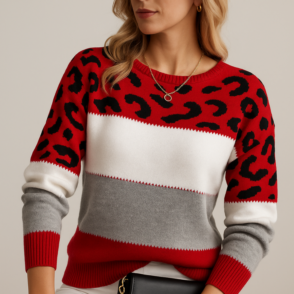 Cheyenne - Pull Tendance Chic à Motifs