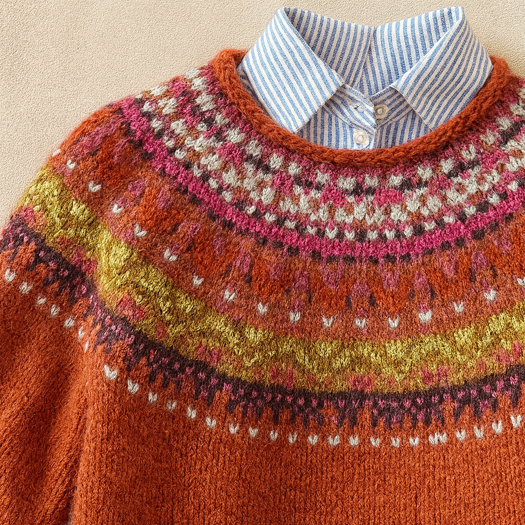 Simona - Pull en tricot vintage