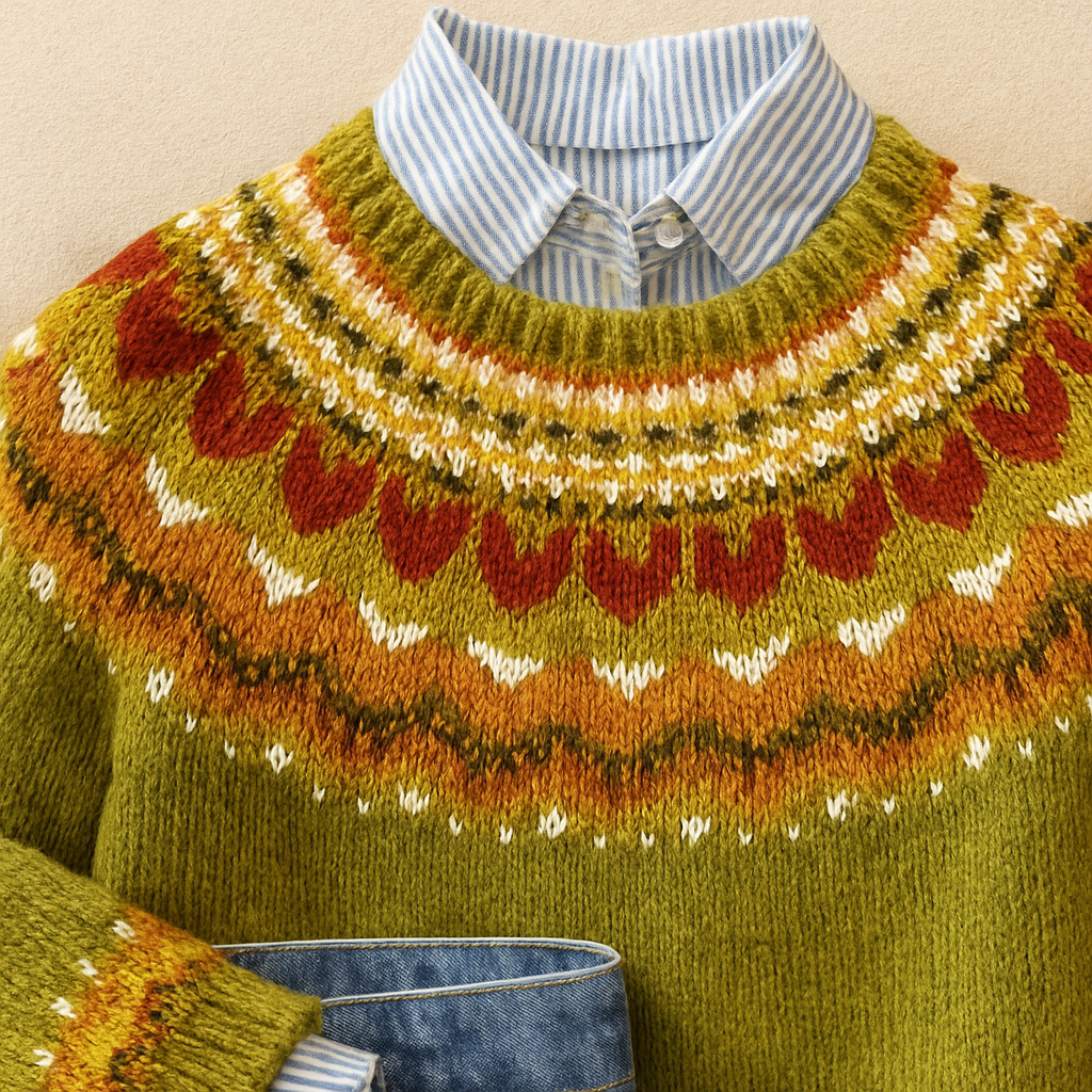 Ardent - Pull en tricot vintage