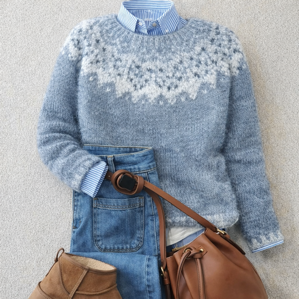 Sarah - Pull en tricot nordique